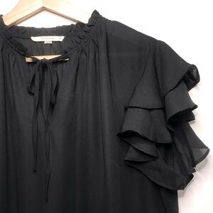 ModCloth Flutter Sleeve Blouse XL